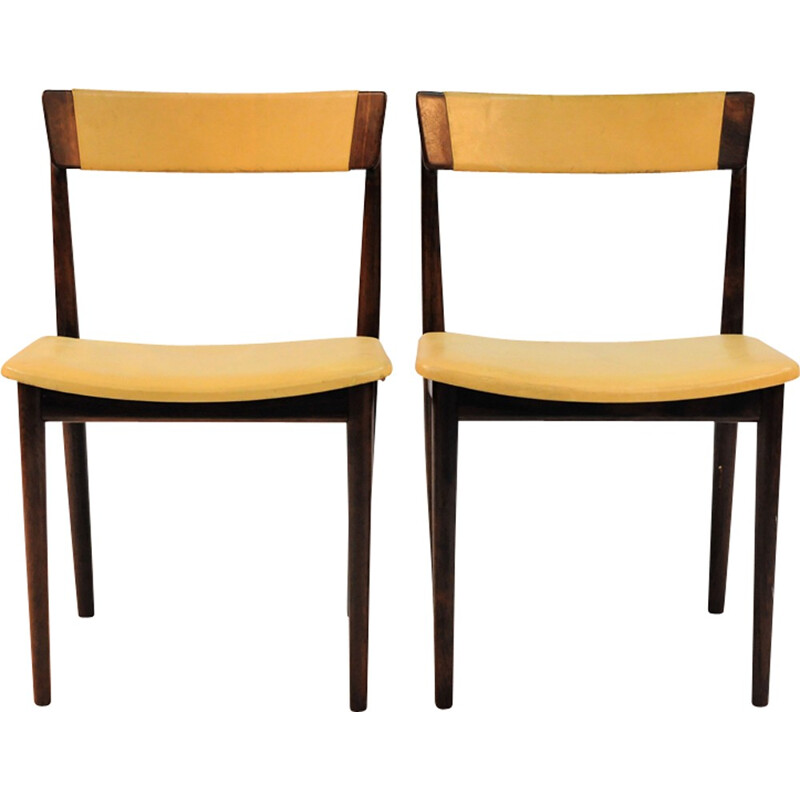 Conjunto de 6 sillas de comedor Modelo 39 de Henry Rosengren Hansen para Brande Møbelindustri - 1960