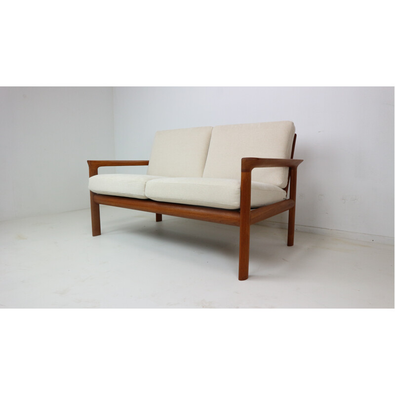 Danish Teak Two-Seat Sofa by Sven Ellekaer for Komfort - 1960s