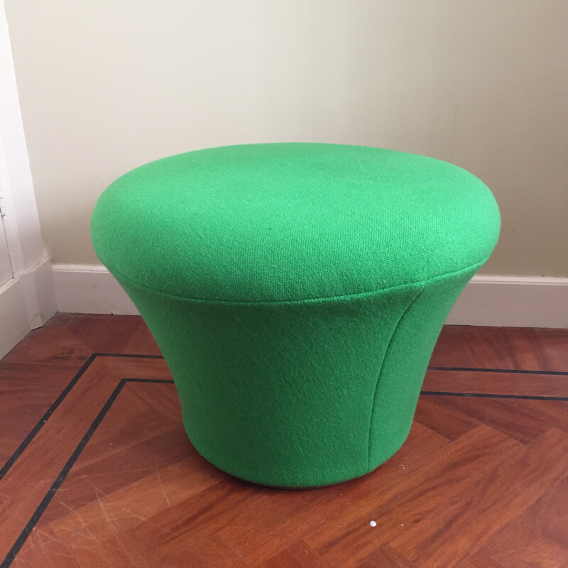 Vintage Green Mushroom Pouf by Pierre Paulin for Artifort - 1980s