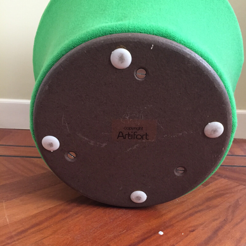 Pouf Vintage Mushroom Vert par Pierre Paulin pour Artifort - 1980