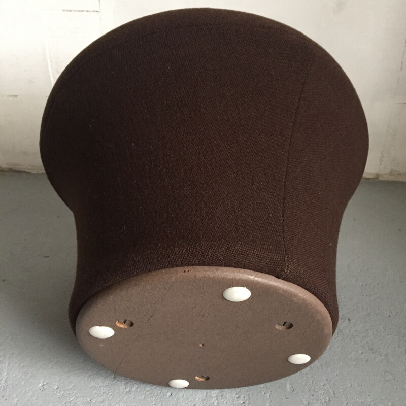 Vintage Brown Mushroom Pouf by Pierre Paulin for Artifort - 1980s