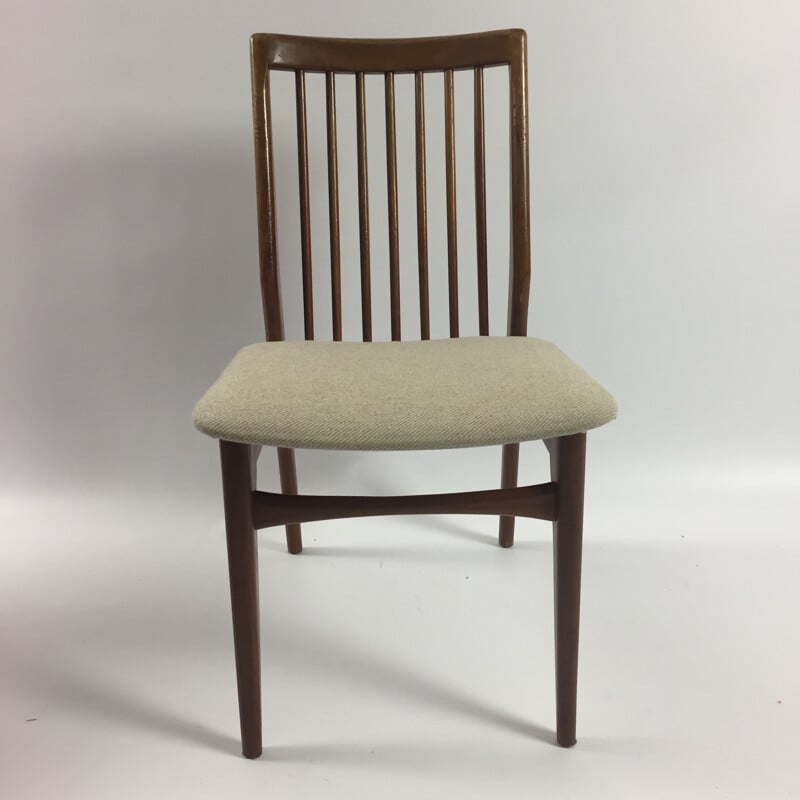 Set of 4 Dutch Walnut Dining Chairs - 1960s