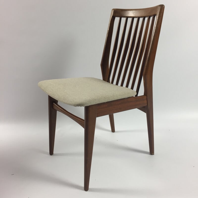 Set of 4 Dutch Walnut Dining Chairs - 1960s