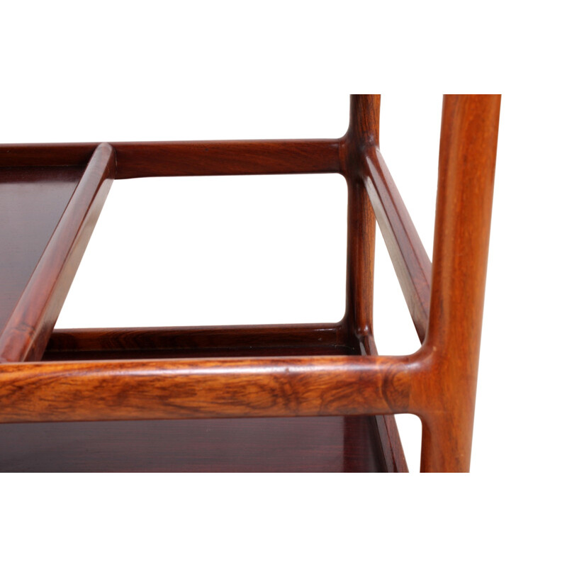 Vintage Trolley in Rosewood by Johannes Andersen for Silkeborg - 1960s