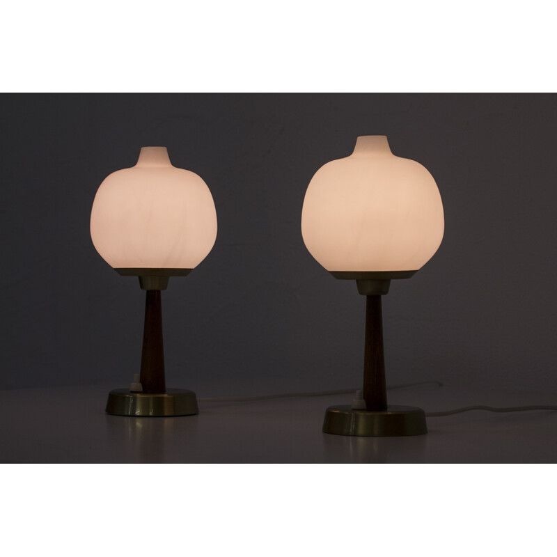 Pair of Scandinavian Table Lamps by Hans Bergström for Ateljé Lyktan - 1950s