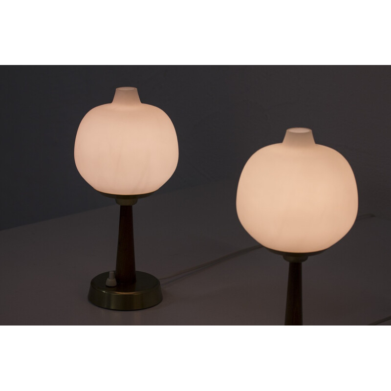 Pair of Scandinavian Table Lamps by Hans Bergström for Ateljé Lyktan - 1950s