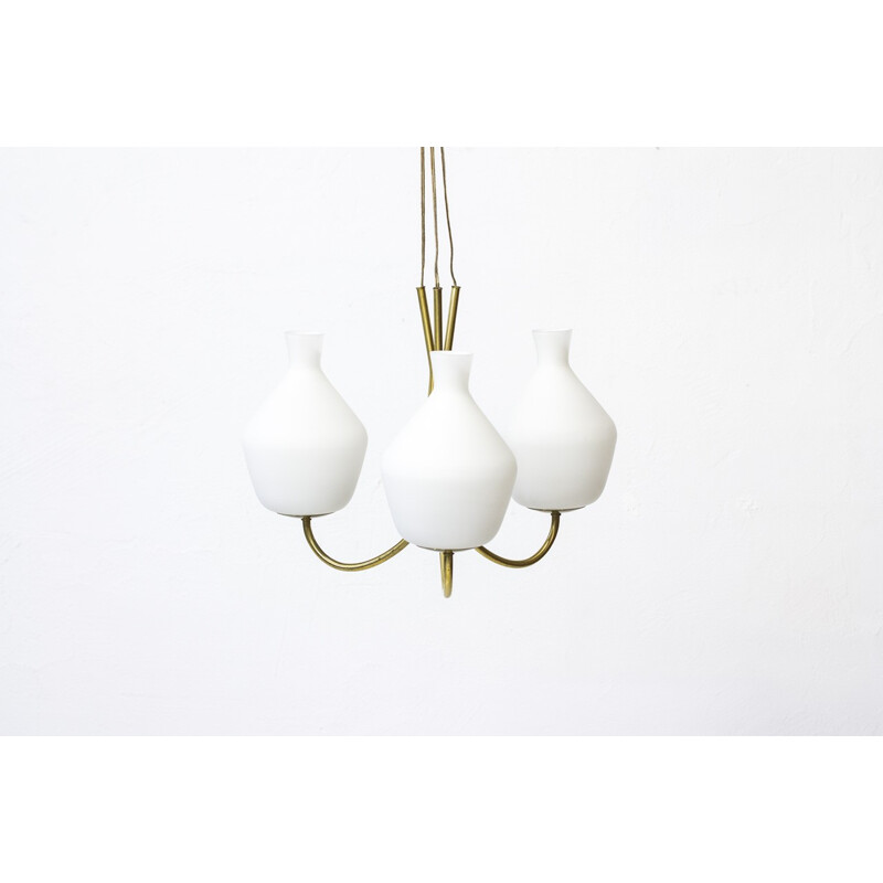 Scandinavian Chandelier by Hans Bergström for ASEA - 1950s