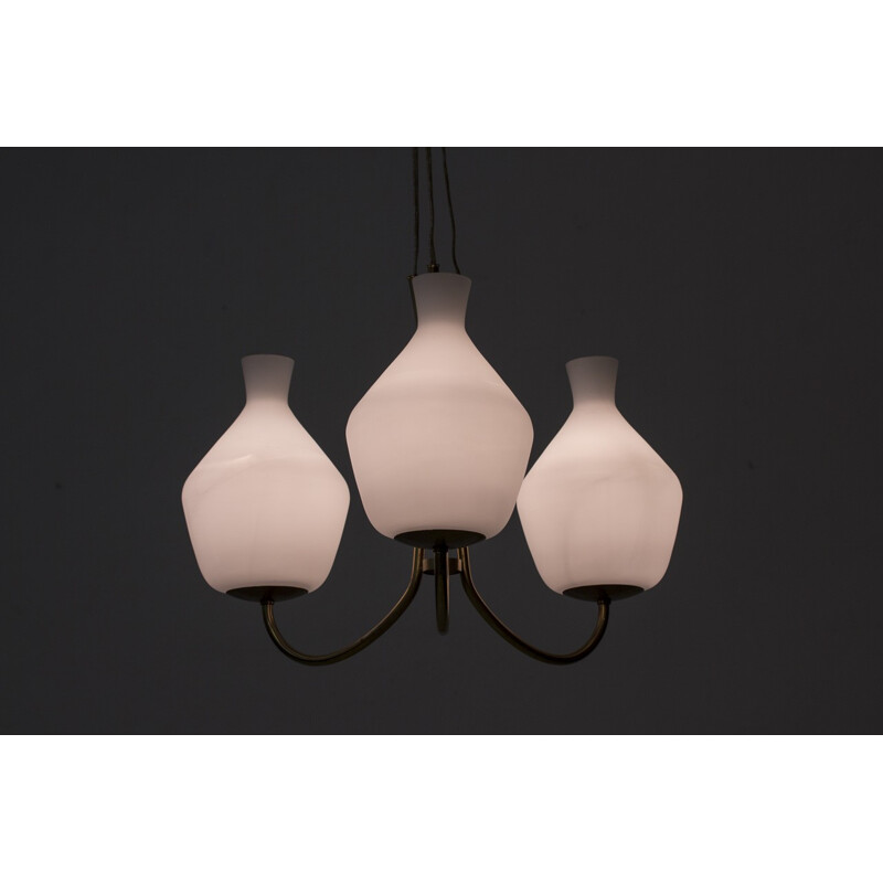 Scandinavian Chandelier by Hans Bergström for ASEA - 1950s