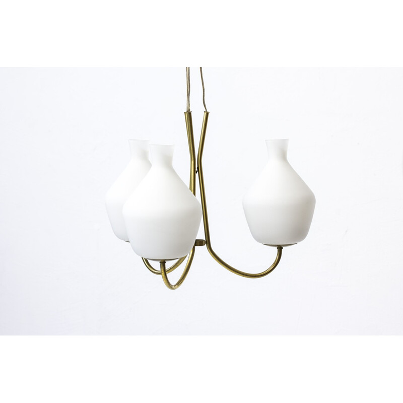 Scandinavian Chandelier by Hans Bergström for ASEA - 1950s