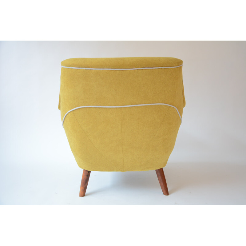 Fauteuil vintage allemand jaune - 1960