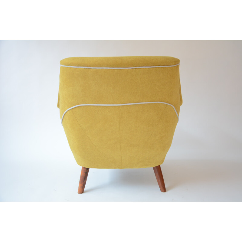 Vintage German yellow armchair - 1960s