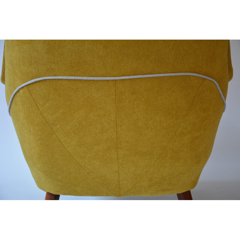 Vintage German yellow armchair - 1960s