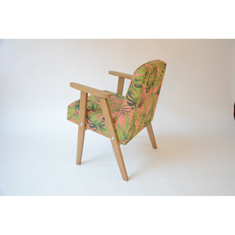 Armchair type 366 with exotic coral pattern - 1960s