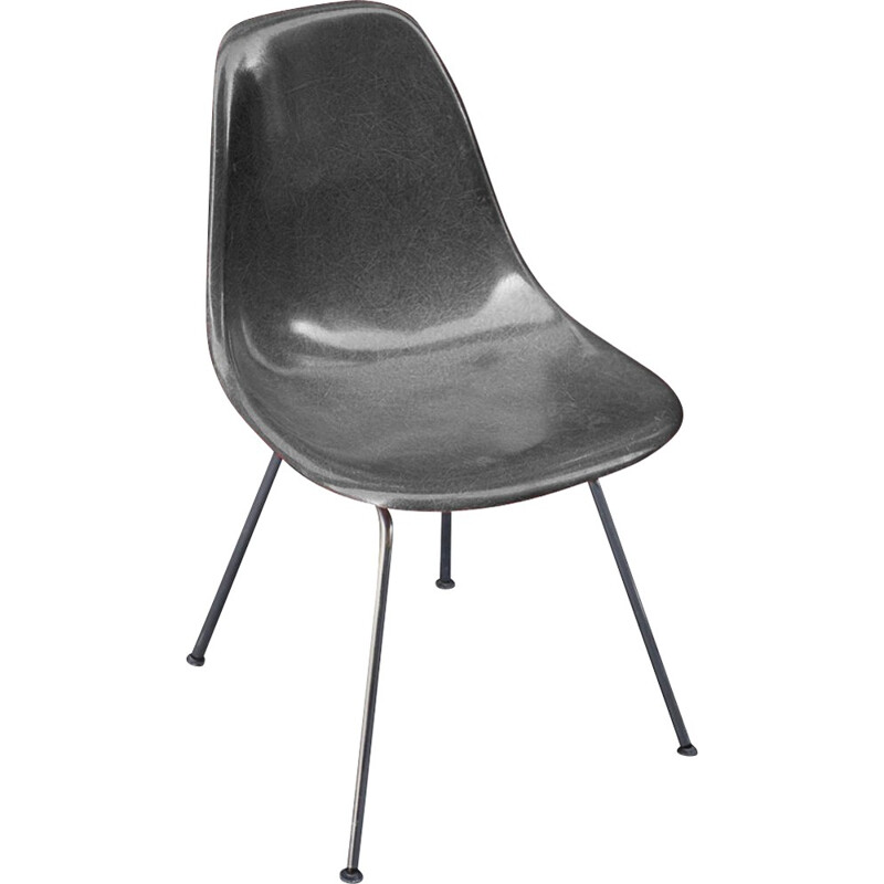 DSX Chairs gris by Eames for Herman Miller - 1970s