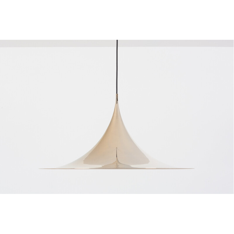 Golden semi hanging lamp by Claus Bonderup & Torsten Thorup - 1960s