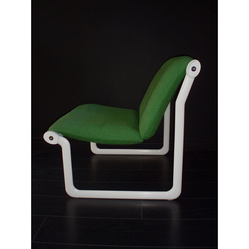 Pair of green low seats, Andrew Ivar MORRISON and Bruce HANNAH - 1970s