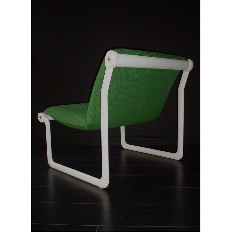 Pair of green low seats, Andrew Ivar MORRISON and Bruce HANNAH - 1970s