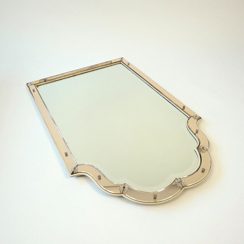 Italian beveled mirror - 1940s