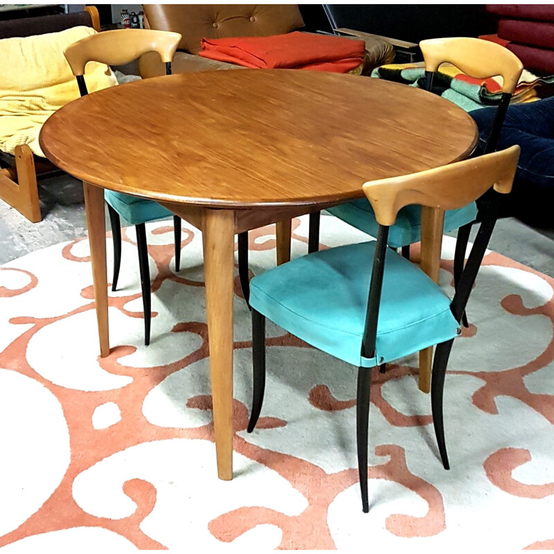 Mid-century Dutch design round table - 1970s