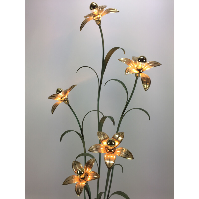 Vintage Flower Floor Lamp - 1980s