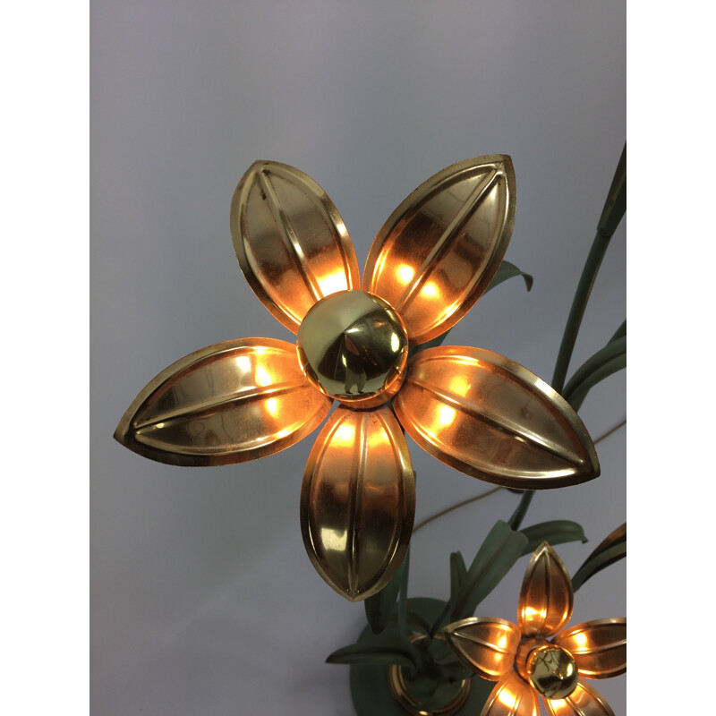 Vintage Flower Floor Lamp - 1980s