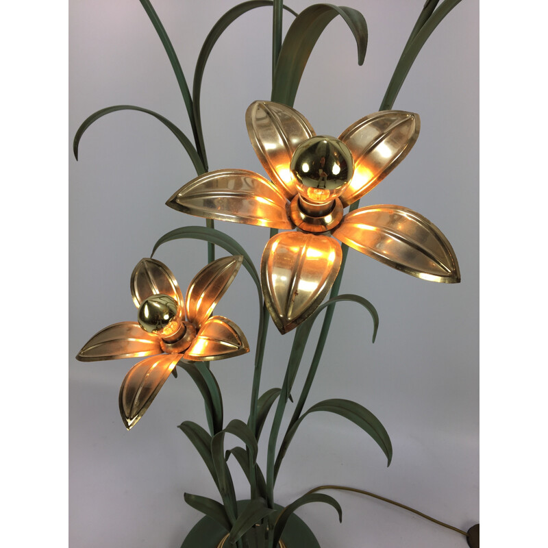 Vintage Flower Floor Lamp - 1980s