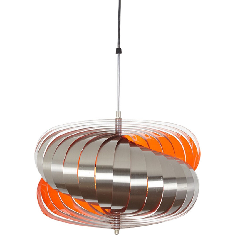 Twirling pendant lamp by Henri Mathieu - 1960s