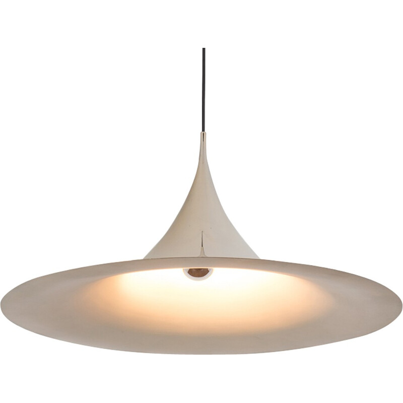 Golden semi hanging lamp by Claus Bonderup & Torsten Thorup - 1960s