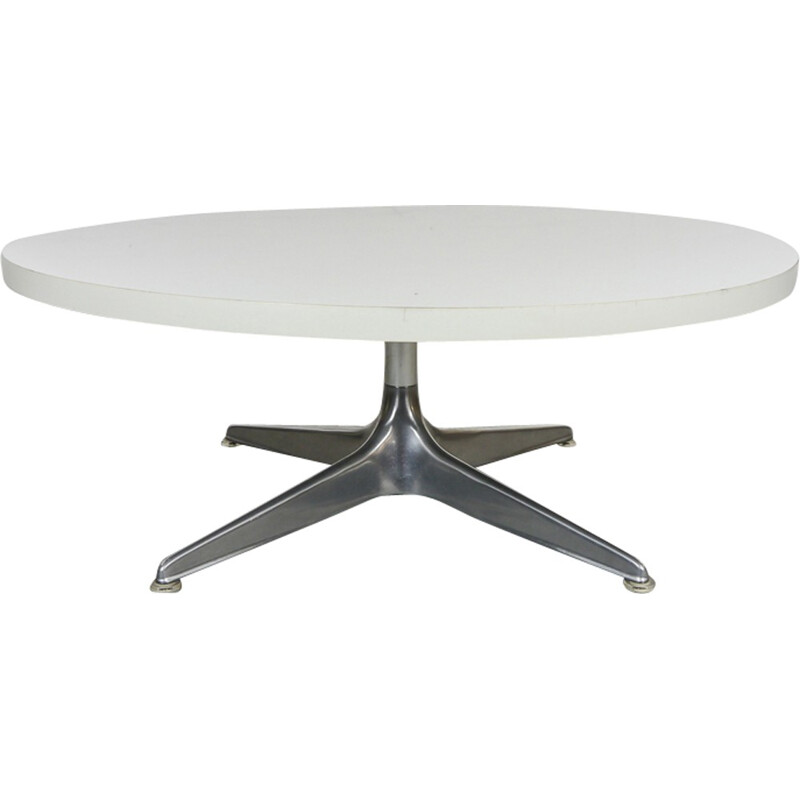 Table Basse vintage en - aluminium blanc