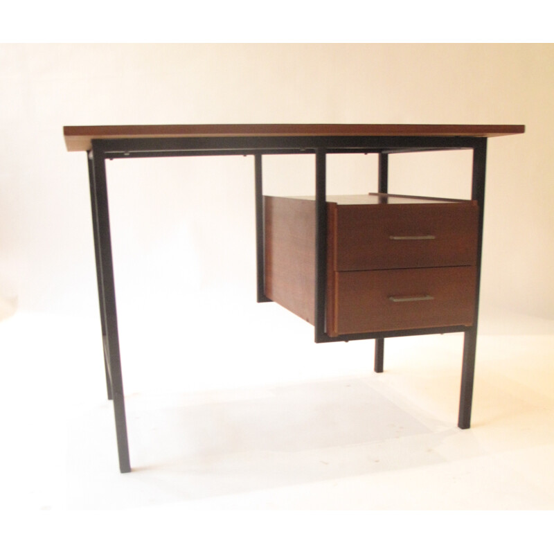 Wood and metal desk - 1960s