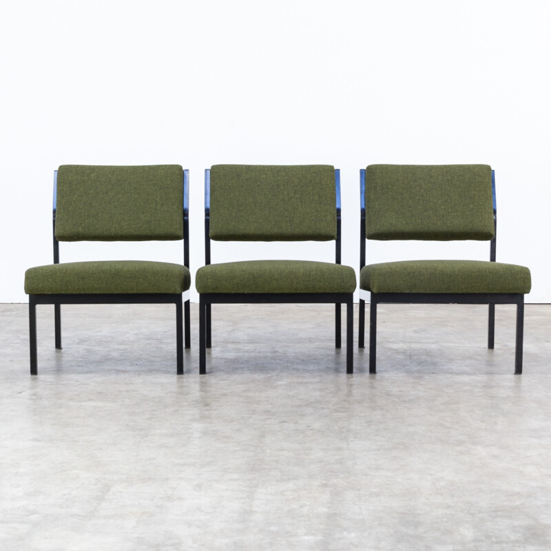 Set of 3 low chairs by PEL ltd UK - 1970s