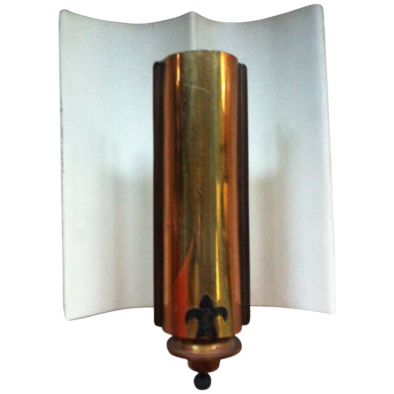 Vintage zeemeeuw vleugel wandlamp, 1970