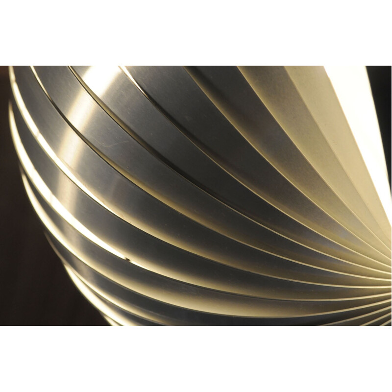 Large helical hanging lamp, Henri MATHIEU - 1970s