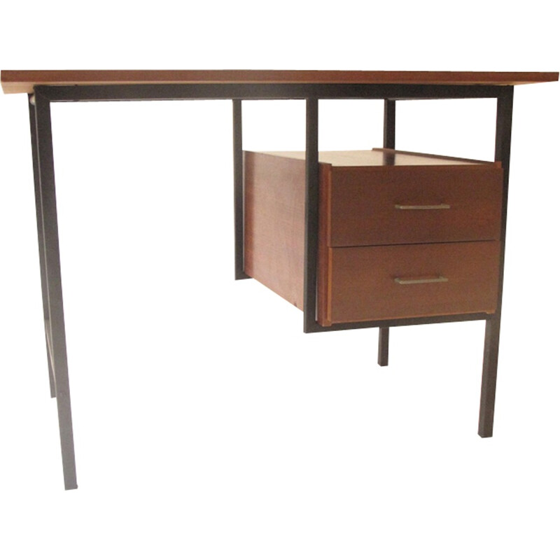 Wood and metal desk - 1960s