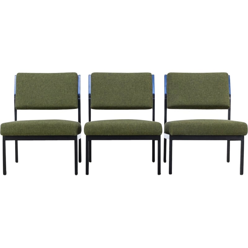 Set of 3 low chairs by PEL ltd UK - 1970s