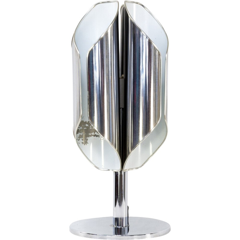 Lampe vintage en métal chromé - 1960
