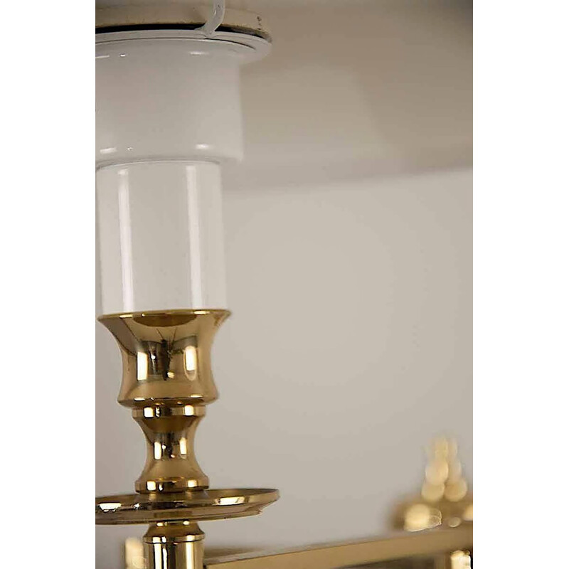 Vintage Brass Adjustable Floor Lamp - 1960s