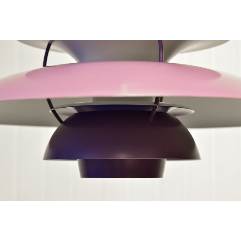 Purple PH5 pendant lamp by Poul Henningsen for Louis Poulsen - 1950s