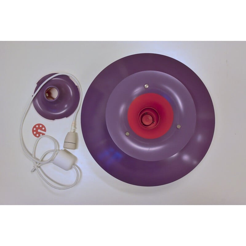 Purple PH5 pendant lamp by Poul Henningsen for Louis Poulsen - 1950s