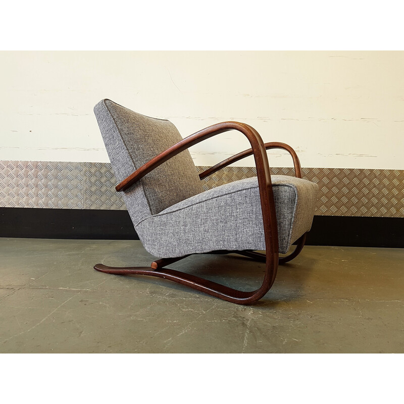 Armchair vintage by Jindrich Halabala for Thonet - 1930s