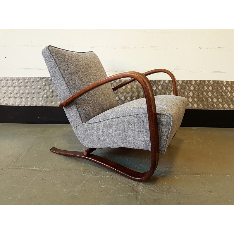 Armchair vintage by Jindrich Halabala for Thonet - 1930s