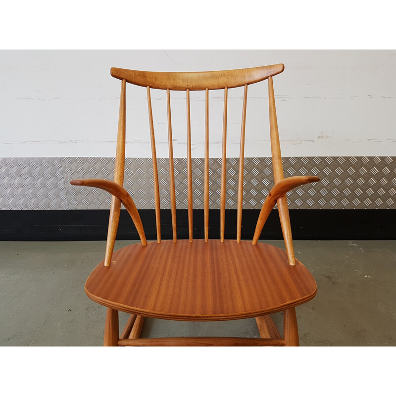 Fauteuil à bascule par Illum Wikkelso - 1958