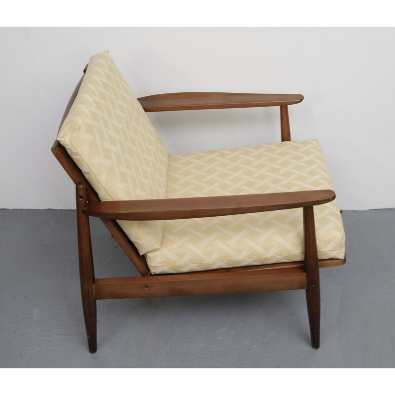 Vintage fauteuil in geel - 1960