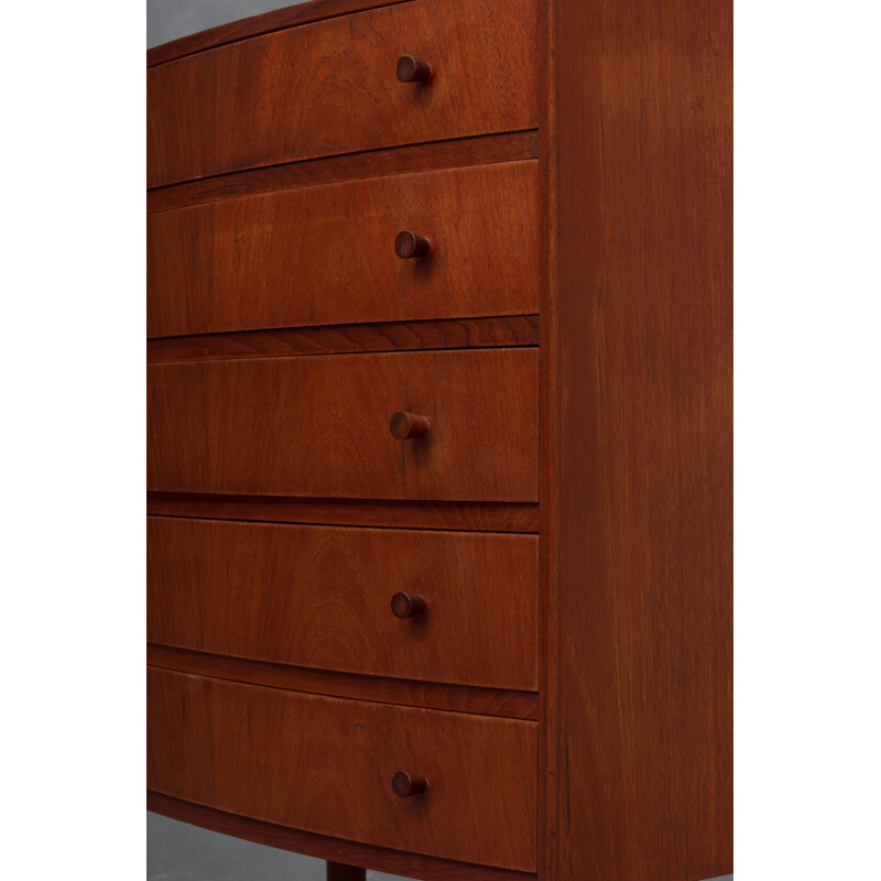 Small teak Danish vintage chest of drawers - 1960s