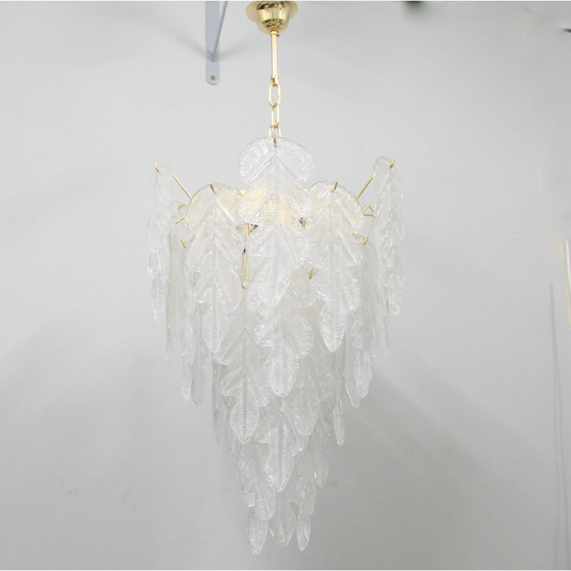 Vintage Murano glass chandelier Italy - 1970s