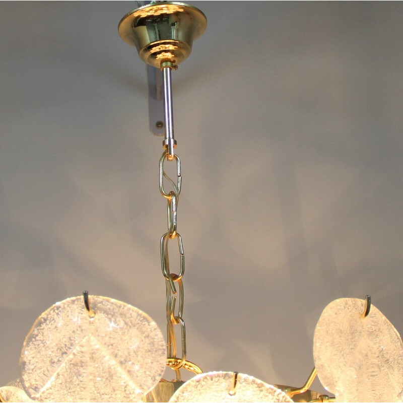 Vintage Murano glass chandelier Italy - 1970s