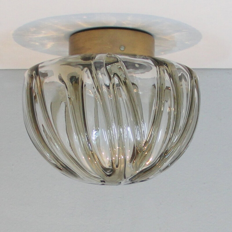 Vintage ceiling lamp in Murano glass, Italy - 1960s