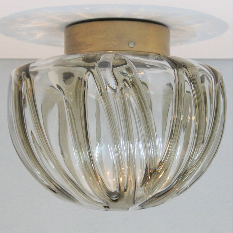 Vintage ceiling lamp in Murano glass, Italy - 1960s