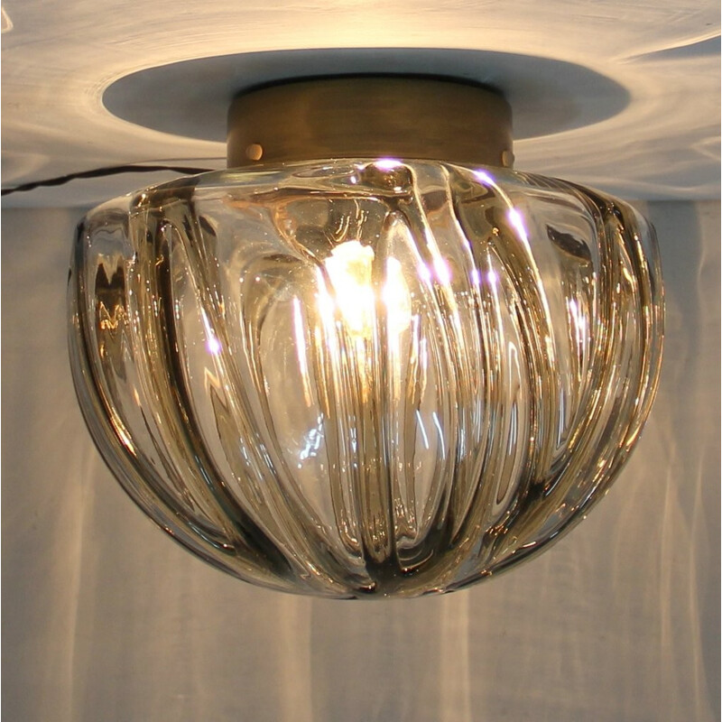 Vintage ceiling lamp in Murano glass, Italy - 1960s