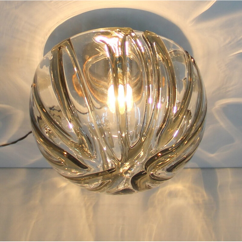 Vintage ceiling lamp in Murano glass, Italy - 1960s